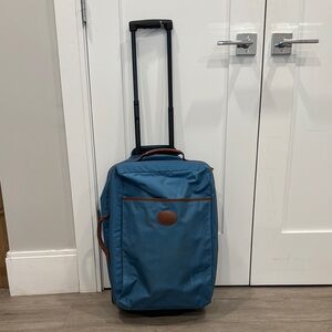 Blue Rolling Travel Bag